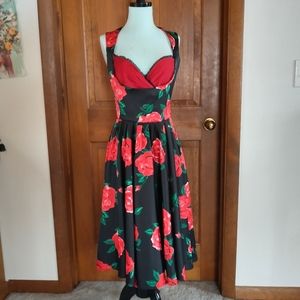 Vintage-inspired pin-up dress